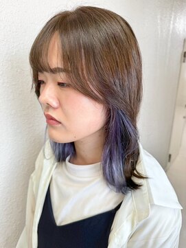 オアシス ガーデン 横浜店(Oasis GaRDEN) ブルーラベンダーインナーカラー
