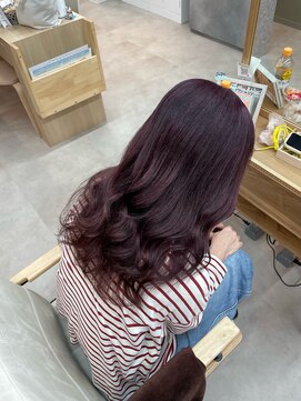 ロッコ 船橋駅(Rocco) 推し色ブリーチなしベリーピンク 船橋駅 京成船橋