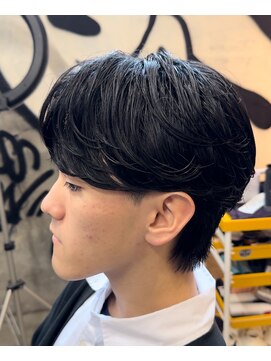 カーニー 上野(kearny) ニュアンスパーマ毛流れパーマワンカールパーマセンターパート