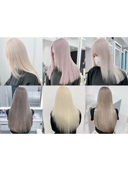 上品な全頭ブリーチでイメージチェンジ!ケアブリーチ使用でダメージレスにハイトーンを楽しめる♪[新宿]