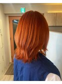 【ブリーチなし艶髪Wカラー】ブラッドオレンジ☆吉祥寺