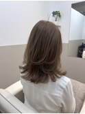 髪質改善 ウルフレイヤーカット グレージュ ベージュ くせ毛