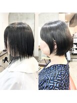 エトネ ヘアーサロン 仙台駅前(eTONe hair salon) 【大人女性】ナチュラルショートボブ