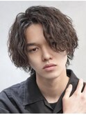 天神波巻きスパイラルパーマ波巻きパーマプードルパーマ強め20代