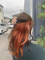 リタ ヘアメイク(Rita hair make)&nbsp;オリーブベージュ×インナーオレンジ