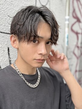 ネクストハラジュク(NEXT HARAJUKU) 【曲がる縮毛矯正】サーフカール フェザーパーマ ブルーブラック