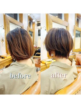 ニューラインギンザ(New-Line 銀座) 丸みハンサムショート(金子涼)