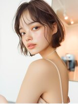 オンク 新宿(onk)&nbsp;黒髪/グレーベージュ/レイヤーロング/前髪パーマ[新宿駅]