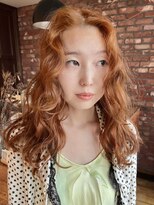 ボコカ(bococa) 【Vicky指名】ブリーチなしダブルカラーオレンジベージュ