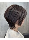 ハイライト/インナーカラー/白髪ぼかし/ハイライト/ショート