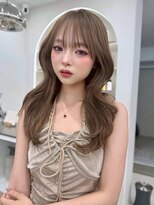 サンドレオ 新宿店(sand Leo)&nbsp;オリーブグレー/韓国風巻き/レイヤーカット/髪質改善/縮毛矯正