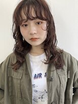 トリッカ 銀座(tricca)&nbsp;レイヤーカット/ニュアンスパーマ/ナチュラルパーマ/顔周り