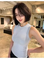 キャリアリングサロン(CAREERING SALON) レイヤーココアグレージュボブ