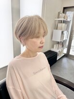 エルエスヘアー(LS HAIR) 【片山陽基】白髪ぼかしハイトーンベージュとショートカット