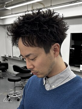 アンドメゾンオム(&Maison. homme) LILI/スパイキーショート/ピンパーマ/加古川/ハイトーン