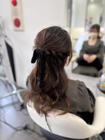 インデックスヘアー 錦糸町店(in'dex hair)&nbsp;シンプルハーフアップ[錦糸町/錦糸町駅/錦糸町駅北口/髪質改善］