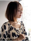 髪質改善ストレート×ボブ