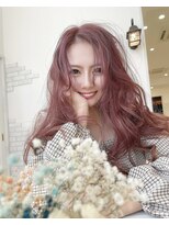 ソアロ(SOARO)&nbsp;岐阜顔まわりレイヤーロングミルクティーベージュ20代