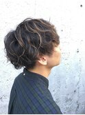 メンズマッシュスタイル×無造作スパイラルパーマ【レーヴ 】