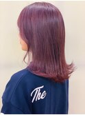 透明感カラー★ダブルカラーブリーチラベンダーピンク