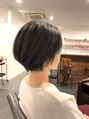 ランス(hair salon LANCE) 後頭部の丸みを出して綺麗に見せる前下がりショートボブスタイル