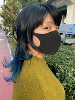 ソア(Soar) 【ウルフレイヤーstyle♪】毛先グラデーション・ブルー