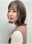 切りっぱなし○アッシュベージュ 天神大名/ヘッドスパ/髪質改善