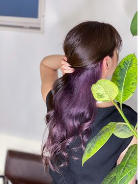 ヘアーローラン 横浜(hair LORAN yokohama) インナーカラーバイオレット