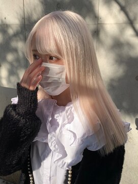 ベレーザ 渋谷(BELEZA) 2977プラチナグレージュハイトーンカラーハイライトスローカラー