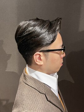 ビーダンディー(Bee dandy) ビジネスフォーマル ツーブロックショート 七三オールバック