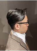 ビジネスフォーマル ツーブロックショート 七三オールバック