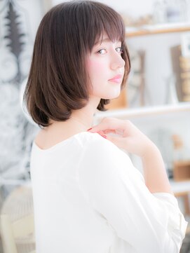 モッズヘア 越谷(mod's hair) 斜めバングシアーグレージュナチュラルミディc5越谷20代30代40代