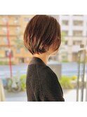 大人可愛い30代40代50ショートボブショート丸みショート