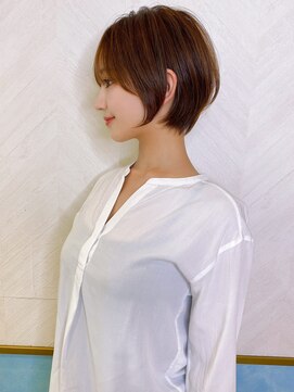 ロンド ストラーダ 心斎橋(Lond strada) ショート×ハイライト白髪ぼかし×シルキーベージュ[心斎橋]