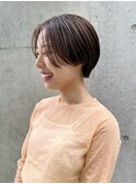 大人かわいい10代20代30代ショートボブ丸みショート