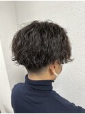 スパイラル×波巻きパーマ