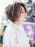 グレージュアッシュ外国人風小顔エアリーボブh2志木20代30代40代
