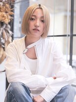 エムスラッシュ ストリートマーケット スマートサロン センター北(M.SLASH)&nbsp;金髪/ハイトーンカラー/切りっぱなし/ワンレングス/センター北