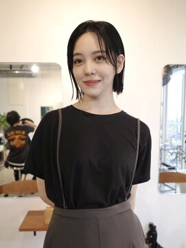 ヨー(Yoh-) 【ショートボブ/ササキケイスケ】切りっぱなし/センターパート