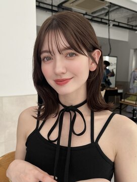 サンド ミュウ 横浜店(sand mieu) ボブディオリーブベージュ髪質改善縮毛矯正フェイスレイヤー