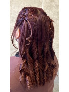 スタイル 横浜(STYLE) 横浜／ヘアセット／編みおろし／ヘアアレンジ／ヨシンモリ