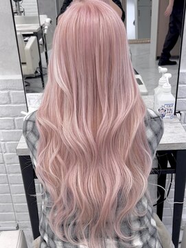 ロウル 渋谷(LOWRL) ペールピンク/ブリーチ/エクステ