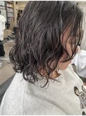 【中目黒】黒髪ミディアムボブパーマ☆ウェーブヘア大人ボブ