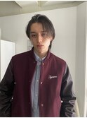 =メンズボブ/ダークアッシュ/ニュアンスパーマ／MAN’S HAIR
