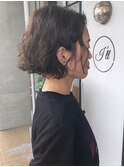 【Hair Make I`ll】 ミニボブ×パーマ