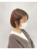 丸みボブ 20代30代40代ヘア 小顔 神戸ボブ 三ノ宮