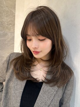 ロンド ルージュ 銀座店(Lond rouge) ワイドバングイメチェン美髪外ハネボブ+レイヤーカット韓国/銀座