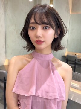 ロンドヴァリー 渋谷店(Lond vallee) 韓国くびれボブ×オリーブグレージュ