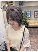 初めてのブリーチにも◎透明感ラベンダーグレージュ