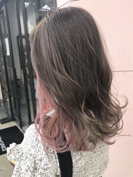 ラックセカンドスペース(LUCK 2nd SPACE) 【インナーカラー】インナーカラーピンク 畑瀬彩華